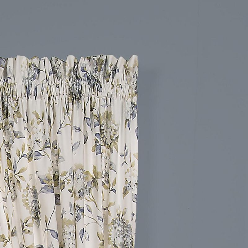 Ellis Curtain Abigail High Quality Design Printed Room Darkening 2-Piece Window Rod Pocket Panel - 90 x 84, Off-white, 2 of 4
