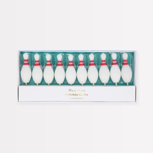 Meri Meri Bowling Pin Candles (Pack of 10) - 1 of 3