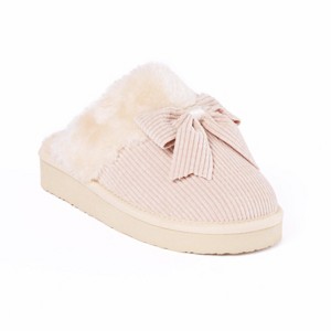 Minnetonka Women's Bow Scuff Slippers - 1 of 4