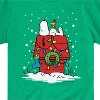 Boys' - Peanuts - Snoopy and Woodstock Christmas Skating Short Sleeve Graphic T-Shirt - 2 of 4