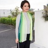 Anna-Kaci Women's Lightweight Gradient Chiffon Scarves with Flowing Ruffled Edges in Vibrant Multi-Color Designs - 3 of 4