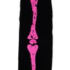 Northlight Children Girl's Skeleton Halloween Footless Tights - Size 5 - Black and Pink - 3 of 4
