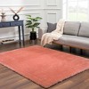 Hauteloom Heavenly Solid Beige Plush Rug - 4 of 4