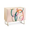 ThirtyOne Illustrations Love and Aberration Gold Legged Credenza - Deny Designs - 2 of 3