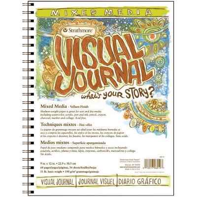 Strathmore Visual Mixed Media Pad, 9 x 12 Inches, 90 lb, 34 Sheets