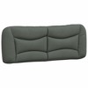 vidaXL Headboard Cushion Dark Gray 53.9" Fabric - 2 of 4