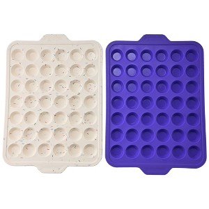 Baked by Melissa 2pk Silicone Mini Cupcake Pans cream and Tye-Dye : Target