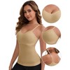 INSPIRE CHIC Women's Long V-Neck Tummy Control Breast Lifting Padded Seamless Shaping Camisoles - 3 of 4