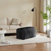 CAVINAS Storage Ottoman Bench, Ottoman Bench Storage Foot Rest for Couch Pet Supplies Corduroy Bench Cat's Nest to Hide for the Living Room - 2 of 4