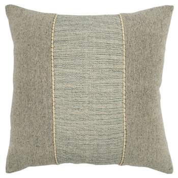 20"x20" Oversize Poly Filled Color Block Square Throw Pillow Light Gray - Donny Osmond Home