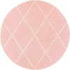 Nuloom Hand Tufted Elvia Area Rug, Round 6', Pink - 2 of 4