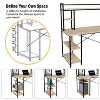 Bestier 47” Computer Desk with Hutch and Adjustable Storage Bookshelf, 55” Tall Simple Office Desk with Shelves - 4 of 4