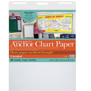 Pacon Anchor Chart Paper, 24 x 32 Inches, Unruled, 25 Sheets - 1 of 3
