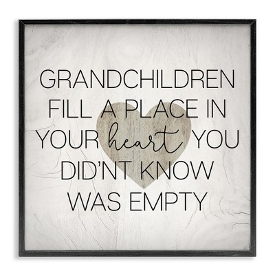 Stupell Industries Heartwarming Grandchildren Phrase, 12" x 12"