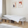 vidaXL Single Metal Bed Frame, Robust Construction, Extra Underbed Storage Space - 2 of 4
