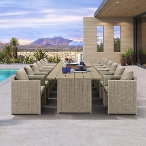 PURPLE LEAF Patio Dining Furniture Set Modern Outdoor Furniture Set Aluminum Dining Table and Chairs - 1 of 4