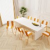 Gulches 4-Pack Modern Striped Color Block Chairs ¨C Indoor/Outdoor, Sturdy Legs, for Living Room/Balcony/Caf¨¦/Terrace - 3 of 4