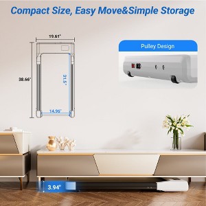 DeerRun Walking Pad Upgrade Mini&Classic Run belt Under desk treadmills - 1 of 4