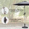 CAVINAS 7.5/9/10 FT Patio Umbrella,Outdoor Umbrella with 8 Sturdy Ribs,Waterproof Market Umbrella with Push Button Tilt and Crank for Garden,Deck - 4 of 4