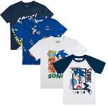 Sonic The Hedgehog Classic Sonic Shadow Cut-out Boy's Royal Blue T-shirt :  Target