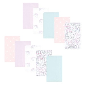 Luvable Friends Hudson Baby Flannel Burp Cloths 10pk Set - 1 of 2