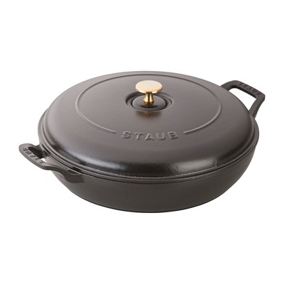 BergHOFF Ron 11 Cast Iron Covered Deep Skillet 3.5qt, Green