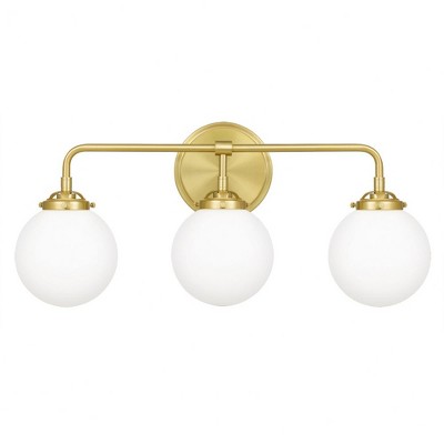 Quoizel Lighting Landry 3 - Light Vanity in  Satin Brass