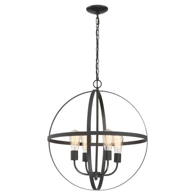 Ceiling Lights Manton Chandelier - Black - Lite Source