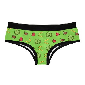 Womens Fitness Tacos Panties Funny Bikini Brief Hilarious Saying Gym Graphic Underwear - Crazy Dog Hipster Underwear - 1 of 4