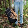 attop Large Canvas Firewood Holder Woodpile Rack Fire Wood Carriers - 3 of 4
