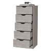 NicBex Dresser 5 Narrow Drawer Dresser Chest of Drawers Tall Dresser with Storage Drawers for Bederoom, Living Room - 4 of 4