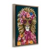 Stupell Industries Miami Living Lion Floating Frame Canvas Art, Brown, 25" x 31" - 2 of 4