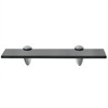 vidaXL Floating Shelves 2 pcs Glass 11.8 in.x7.9 in. 0.3 in. - 3 of 4