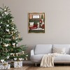 Stupell Industries Cozy Girl with Christmas Phrases Black Floater Framed Canvas Wall Art - 2 of 4