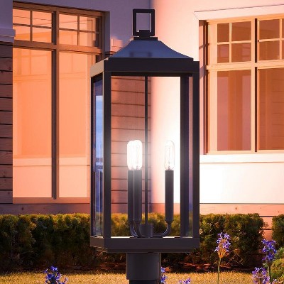 Urban Ambiance Luxury Colonial Outdoor Post / Pier Light,  26-7/8" x 9-1/2",  Olde Bronze Finish, UHP1190