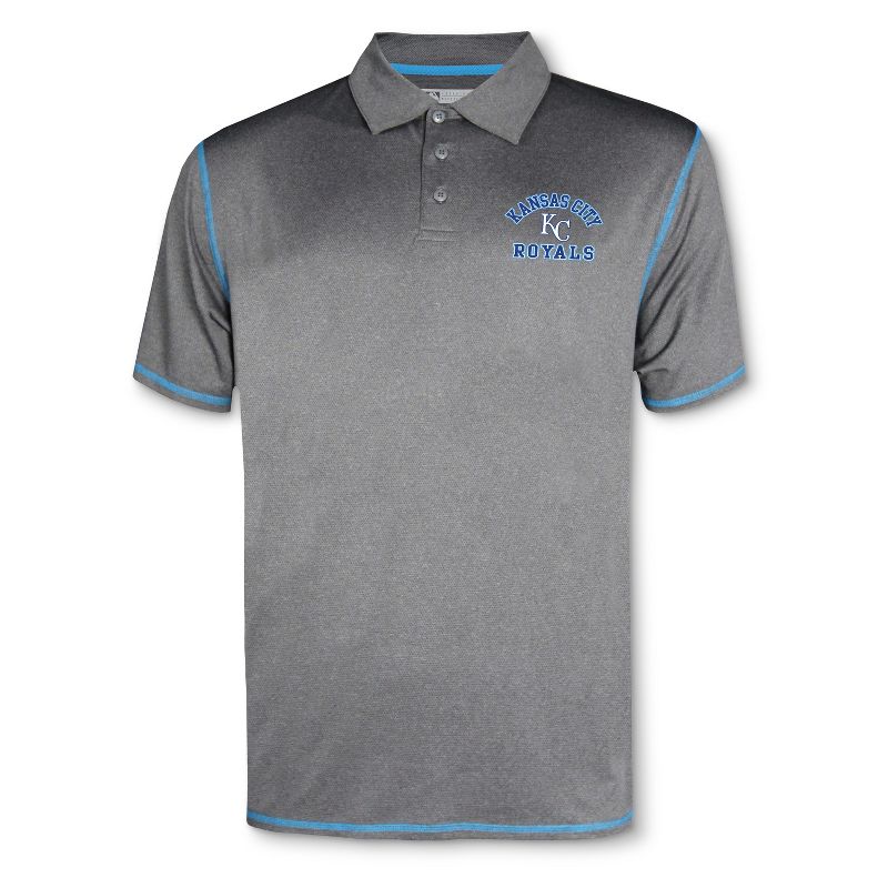 MLB Kansas City Royals Men's Your Team Gray Polo Shirt, 1 of 2