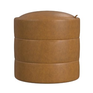 Storage Round Ottoman - HomePop - 1 of 4