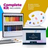 Bright Creations Watercolor Paint Set for Kids Ages 3-14 - Art Supplies Kit with 24 Paint Tubes, Brush Set, Paper & Palette/Pan - 3 of 4