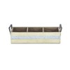 Cheung's Reid Wooden 3 Slot Storage Caddy - Rustic White - 3 of 4
