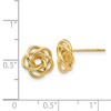 Black Bow Jewelry 10mm Polished Love Knot Post Earrings in 14k Yellow Gold - 4 of 4