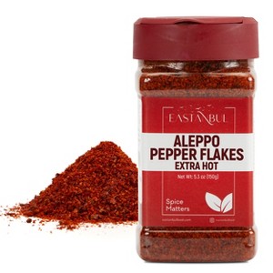 Eastanbul Aleppo Pepper (Extra Hot), Pul Biber, Turkish Red Pepper Flakes, Crushed Turkish Red Biber Flakes, 5.3oz - 1 of 4
