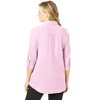 Woman Within Plus Size Textured Gauze Tunic With Shawl Collar - 3 of 4