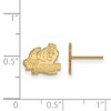 Black Bow Jewelry 14k Yellow Gold Old Dominion Monarchs NCAA Post Earrings - 2 of 3