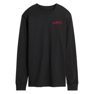 Men's - Nightmare on Elm Street - Freddie Glove Long Sleeve Graphic T-Shirt - 1 of 3