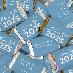 Light Blue Graduation Miniatures & Stickered Kisses Assortment by Just Candy - 1 of 4