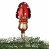 Inge Glas 4.0 Inch Pointed Hat Christmas Spring Mushroom Clip-On Tree Ornaments - 2 of 3
