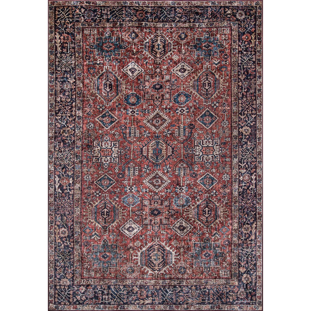  Karachi Mila Accent Rug Rust