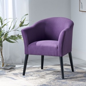 PAGED Mid-Century Modern Accent Chair with Plush Cushions Living Room Chairs with Angled Arm Design, Accent Chairs for Living Room - 1 of 4