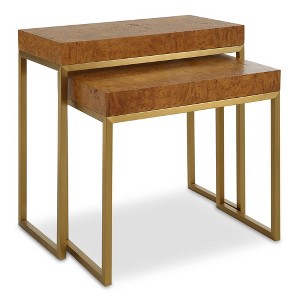 Uttermost Burl-esque Wooden Nesting Tables, Set of 2 - 1 of 4