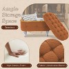 KTMBDW 29.5'' Storage Benches, End of Bed Bench with Button-Tufted, Fabric Upholstered Storage Ottoman, Window Bench with Fringe for Bedroom, Hallway - 4 of 4